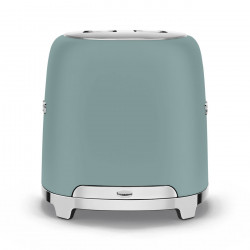 Τοστιέρα SMEG 50's Style TSF01EGMEU, 950 W, 2 φέτες, 6 επίπεδα, Δίσκος για ψίχουλα, Ενσωματωμένο καλώδιο, Ανοξείδωτο ατσάλι, Σμαραγδένιο πράσινο