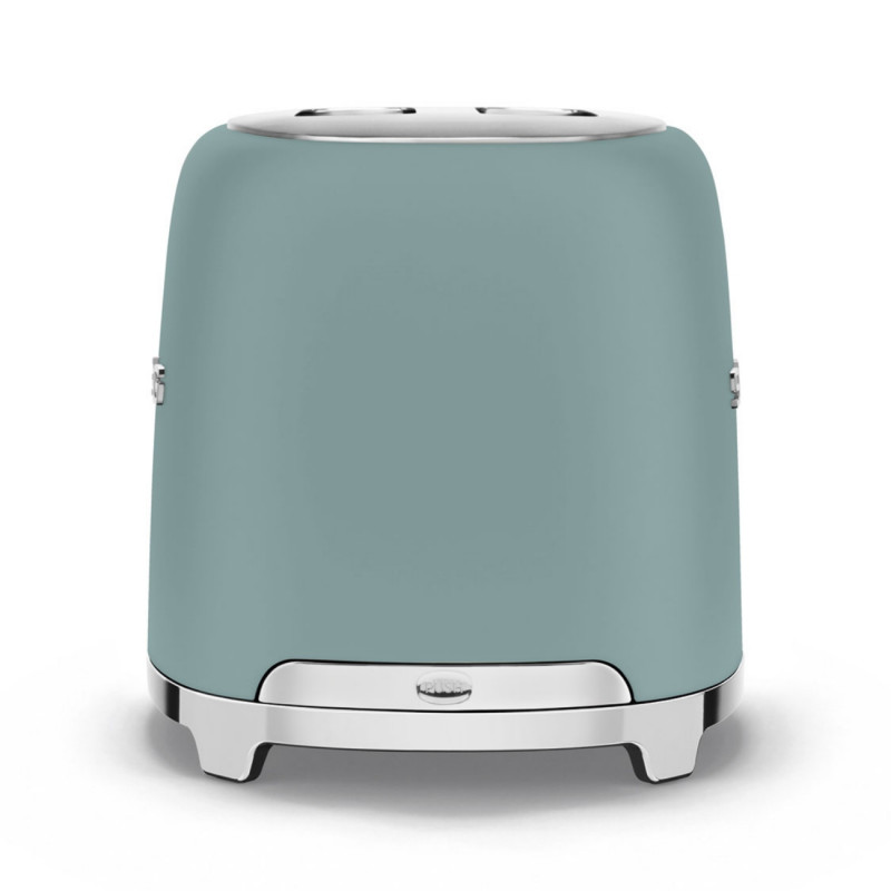 Τοστιέρα SMEG 50's Style TSF01EGMEU, 950 W, 2 φέτες, 6 επίπεδα, Δίσκος για ψίχουλα, Ενσωματωμένο καλώδιο, Ανοξείδωτο ατσάλι, Σμαραγδένιο πράσινο