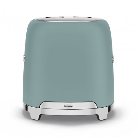Τοστιέρα SMEG 50's Style TSF01EGMEU, 950 W, 2 φέτες, 6 επίπεδα, Δίσκος για ψίχουλα, Ενσωματωμένο καλώδιο, Ανοξείδωτο ατσάλι, Σμαραγδένιο πράσινο