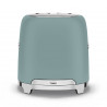 Τοστιέρα SMEG 50's Style TSF01EGMEU, 950 W, 2 φέτες, 6 επίπεδα, Δίσκος για ψίχουλα, Ενσωματωμένο καλώδιο, Ανοξείδωτο ατσάλι, Σμαραγδένιο πράσινο