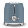 Τοστιέρα SMEG 50's Style TSF01SBMEU, 950 W, 2 φέτες, 6 επίπεδα, Δίσκος για ψίχουλα, Ενσωματωμένο καλώδιο, Ανοξείδωτο ατσάλι, Μπλε θύελλας