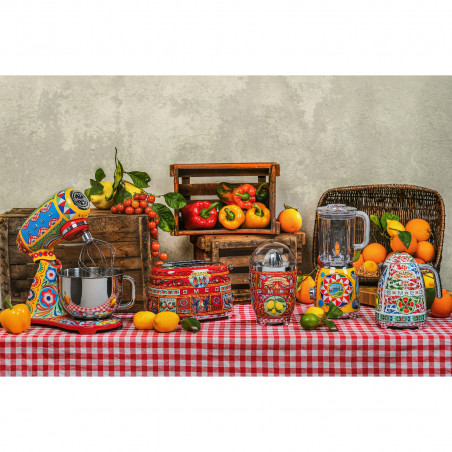 Ηλεκτρική κανάτα SMEG Dolce & Gabbana KLF03DGEU, 2400 W, 1,7 λ, βάση 360°, γυαλιστερό φινίρισμα, πολύχρωμη