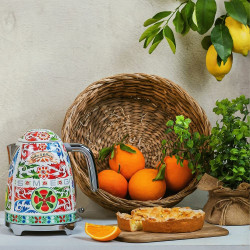 Ηλεκτρική κανάτα SMEG Dolce & Gabbana KLF03DGEU, 2400 W, 1,7 λ, βάση 360°, γυαλιστερό φινίρισμα, πολύχρωμη