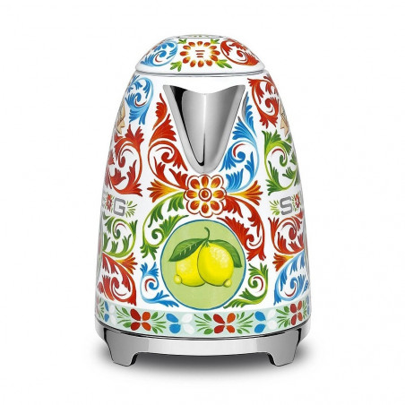 Ηλεκτρική κανάτα SMEG Dolce & Gabbana KLF03DGEU, 2400 W, 1,7 λ, βάση 360°, γυαλιστερό φινίρισμα, πολύχρωμη