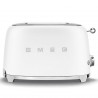 Τοστιέρα SMEG 50's Style TSF01WHMEU, 950 W, 2 φέτες, 6 επίπεδα, Δοχείο για ψίχουλα, Ενσωματωμένο καλώδιο, Ανοξείδωτο ατσάλι, Λευκό ματ