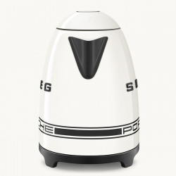 Ηλεκτρική κανάτα SMEG Porsche KLF03PCWEU, 2400 W, 1,7 λ, βάση 360°, γυαλιστερό φινίρισμα, λευκό