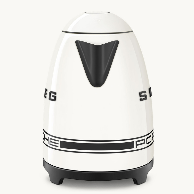 Ηλεκτρική κανάτα SMEG Porsche KLF03PCWEU, 2400 W, 1,7 λ, βάση 360°, γυαλιστερό φινίρισμα, λευκό
