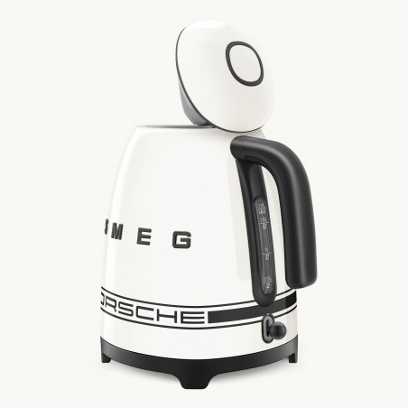 Ηλεκτρική κανάτα SMEG Porsche KLF03PCWEU, 2400 W, 1,7 λ, βάση 360°, γυαλιστερό φινίρισμα, λευκό