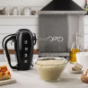 Χειροκίνητο μίξερ SMEG 50's Style HMF01BLEU, 250 W, 9 ταχύτητες, λειτουργία Turbo, κρυφή οθόνη LED, χρονοδιακόπτης, εξαρτήματα, μαύρο