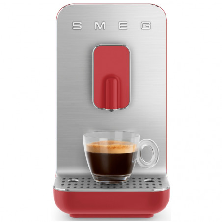 Μηχανή εσπρέσο SMEG Collezione BCC01RDMEU, 1350 W, 19 bar, 1,4 λίτρα, 8 λειτουργίες, ενσωματωμένος μύλος, κόκκινη