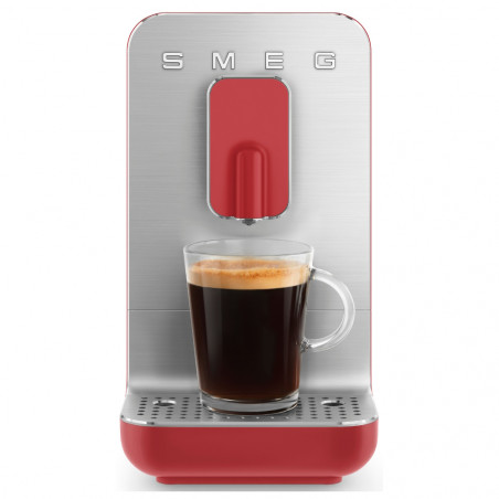 Μηχανή εσπρέσο SMEG Collezione BCC01RDMEU, 1350 W, 19 bar, 1,4 λίτρα, 8 λειτουργίες, ενσωματωμένος μύλος, κόκκινη
