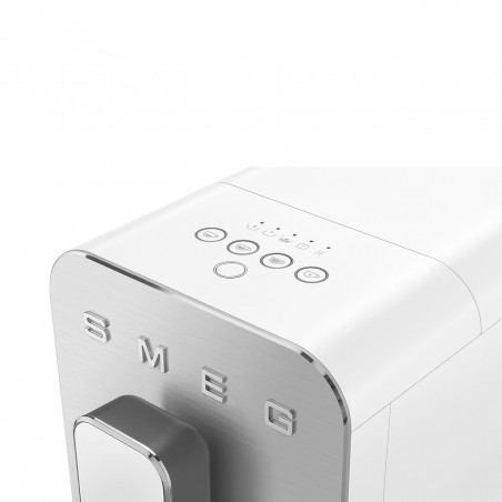 Μηχανή εσπρέσο SMEG Collezione BCC11WHMEU, 1350 W, 19 bar, 1,4 λίτρα, 8 λειτουργίες, ενσωματωμένος μύλος, λευκό