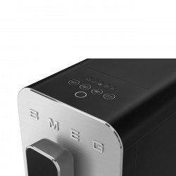Μηχανή εσπρέσο SMEG Collezione BCC11BLMEU, 1350 W, 19 bar, 1,4 λίτρα, 8 λειτουργίες, Ενσωματωμένος μύλος, Μαύρο