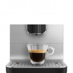 Μηχανή εσπρέσο SMEG Collezione BCC11BLMEU, 1350 W, 19 bar, 1,4 λίτρα, 8 λειτουργίες, Ενσωματωμένος μύλος, Μαύρο