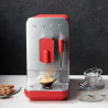 Μηχανή εσπρέσο SMEG Collezione BCC02RDMEU, 1350 W, 19 bar, 1,4 λίτρα, 8 λειτουργίες, Ενσωματωμένος μύλος, Ακροφύσιο ατμού, Κόκκινο