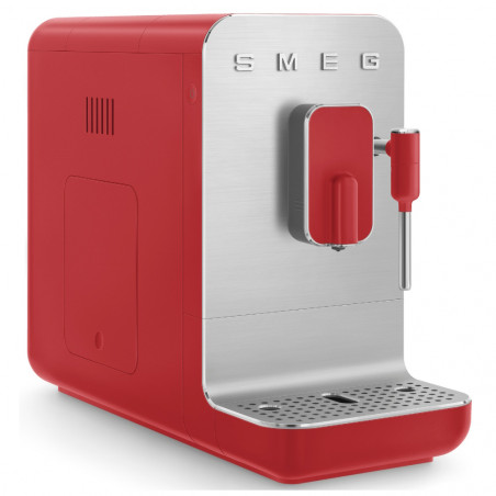 Μηχανή εσπρέσο SMEG Collezione BCC02RDMEU, 1350 W, 19 bar, 1,4 λίτρα, 8 λειτουργίες, Ενσωματωμένος μύλος, Ακροφύσιο ατμού, Κόκκινο
