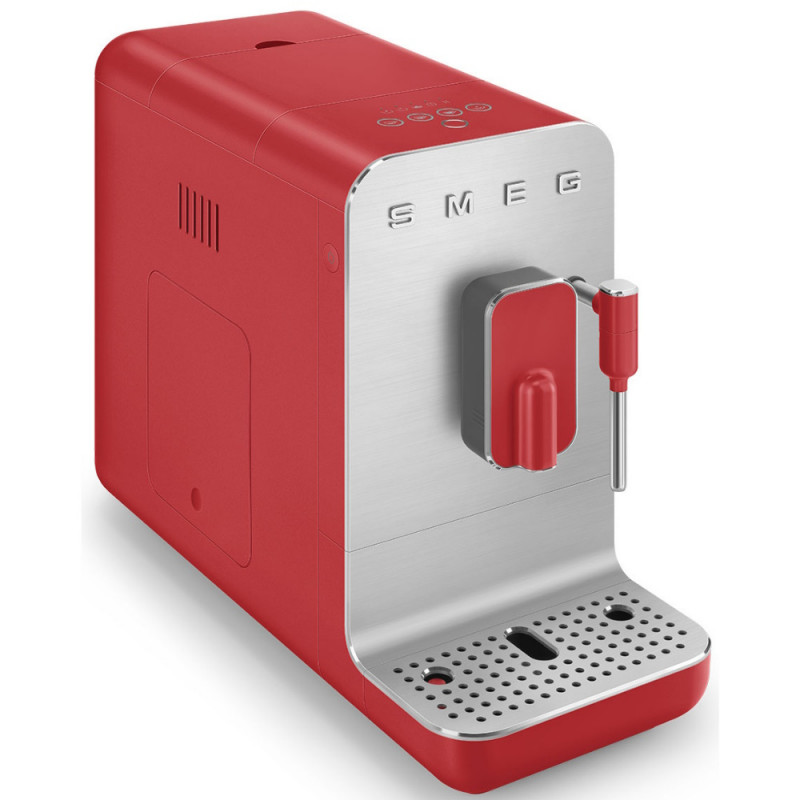 Μηχανή εσπρέσο SMEG Collezione BCC02RDMEU, 1350 W, 19 bar, 1,4 λίτρα, 8 λειτουργίες, Ενσωματωμένος μύλος, Ακροφύσιο ατμού, Κόκκινο