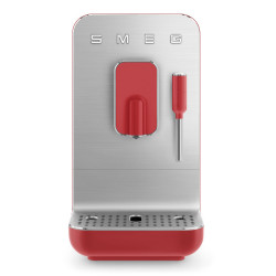 Μηχανή εσπρέσο SMEG Collezione BCC02RDMEU, 1350 W, 19 bar, 1,4 λίτρα, 8 λειτουργίες, Ενσωματωμένος μύλος, Ακροφύσιο ατμού, Κόκκινο