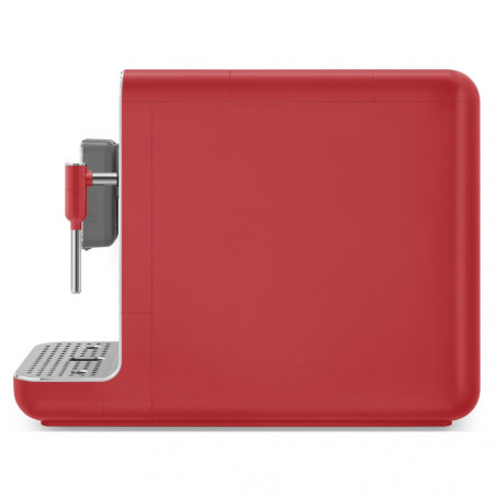 Μηχανή εσπρέσο SMEG Collezione BCC02RDMEU, 1350 W, 19 bar, 1,4 λίτρα, 8 λειτουργίες, Ενσωματωμένος μύλος, Ακροφύσιο ατμού, Κόκκινο