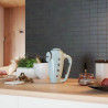 Χειροκίνητο μίξερ SMEG 50's Style HMF01PBEU, 250 W, 9 ταχύτητες, λειτουργία Turbo, κρυφή οθόνη LED, χρονοδιακόπτης, εξαρτήματα, μπλε