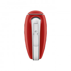 Χειροκίνητο μίξερ SMEG 50's Style HMF01RDEU, 250 W, 9 ταχύτητες, λειτουργία Turbo, κρυφή οθόνη LED, χρονοδιακόπτης, εξαρτήματα, κόκκινο