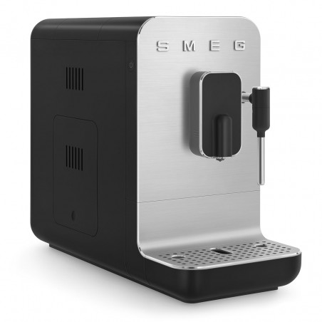 Μηχανή εσπρέσο SMEG Collezione BCC12BLMEU, 1350 W, 19 bar, 1,4 λίτρα, 8 λειτουργίες, Ενσωματωμένος μύλος, Ακροφύσιο ατμού, Μαύρο