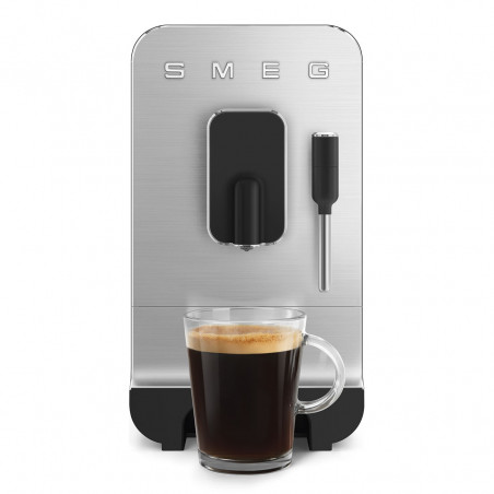 Μηχανή εσπρέσο SMEG Collezione BCC12BLMEU, 1350 W, 19 bar, 1,4 λίτρα, 8 λειτουργίες, Ενσωματωμένος μύλος, Ακροφύσιο ατμού, Μαύρο