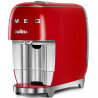 Μηχανή εσπρέσο με κάψουλες SMEG Lavazza A Modo Mio LM200, 1250 W, 10 bar, 0,9 λίτρα, γρήγορη θέρμανση, κόκκινη