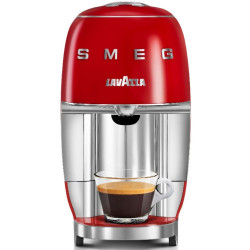 Μηχανή εσπρέσο με κάψουλες SMEG Lavazza A Modo Mio LM200, 1250 W, 10 bar, 0,9 λίτρα, γρήγορη θέρμανση, κόκκινη