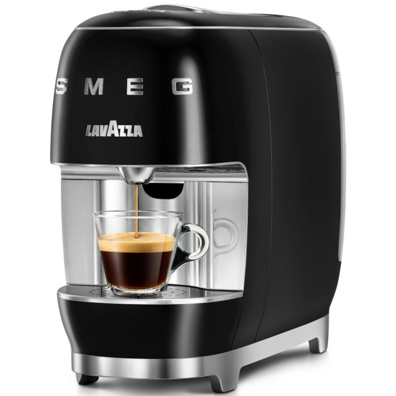 Μηχανή εσπρέσο με κάψουλες SMEG Lavazza A Modo Mio LM200, 1250 W, 10 bar, 0,9 λίτρα, γρήγορη θέρμανση, μαύρο