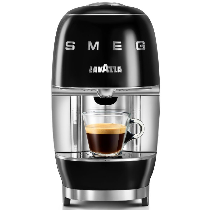 Μηχανή εσπρέσο με κάψουλες SMEG Lavazza A Modo Mio LM200, 1250 W, 10 bar, 0,9 λίτρα, γρήγορη θέρμανση, μαύρο