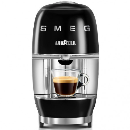 Μηχανή εσπρέσο με κάψουλες SMEG Lavazza A Modo Mio LM200, 1250 W, 10 bar, 0,9 λίτρα, γρήγορη θέρμανση, μαύρο