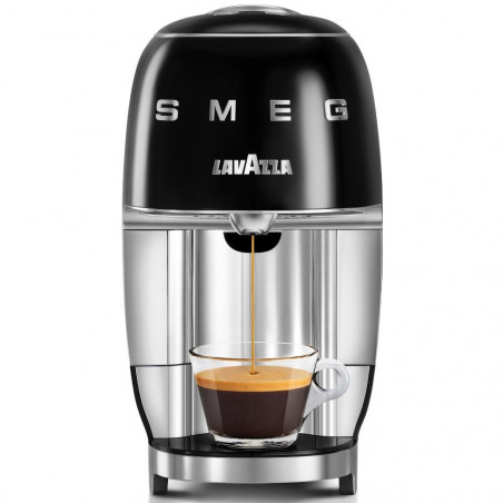 Μηχανή εσπρέσο με κάψουλες SMEG Lavazza A Modo Mio LM200, 1250 W, 10 bar, 0,9 λίτρα, γρήγορη θέρμανση, μαύρο
