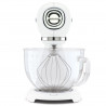 Μίξερ SMEG SMF15WHEU, 1000 W, 4,8 λίτρα, 10 ταχύτητες, Άμεση μετάδοση κίνησης, Αντιολισθητικά πόδια, Λευκό