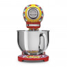 Μίξερ SMEG Dolce & Gabbana SMF03DGEU, 800 W, 4,8 λίτρα, 10 ταχύτητες, Λειτουργία ομαλής εκκίνησης, Αντιολισθητικά πόδια, Πολύχρωμο