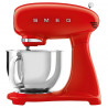 Μίξερ SMEG SMF03RDEU, 800 W, 4,8 λίτρα, 10 ταχύτητες, Λειτουργία ομαλής εκκίνησης, Αντιολισθητικά πόδια, Κόκκινο