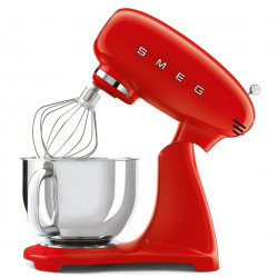 Μίξερ SMEG SMF03RDEU, 800 W, 4,8 λίτρα, 10 ταχύτητες, Λειτουργία ομαλής εκκίνησης, Αντιολισθητικά πόδια, Κόκκινο
