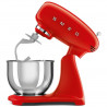 Μίξερ SMEG SMF03RDEU, 800 W, 4,8 λίτρα, 10 ταχύτητες, Λειτουργία ομαλής εκκίνησης, Αντιολισθητικά πόδια, Κόκκινο