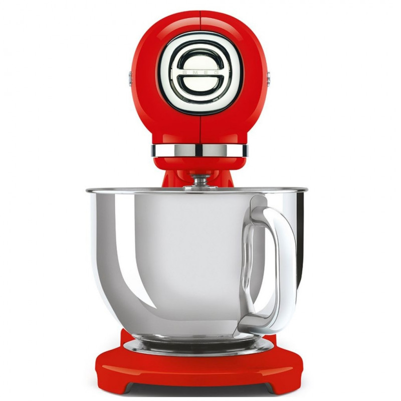 Μίξερ SMEG SMF03RDEU, 800 W, 4,8 λίτρα, 10 ταχύτητες, Λειτουργία ομαλής εκκίνησης, Αντιολισθητικά πόδια, Κόκκινο