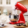 Μίξερ SMEG SMF03RDEU, 800 W, 4,8 λίτρα, 10 ταχύτητες, Λειτουργία ομαλής εκκίνησης, Αντιολισθητικά πόδια, Κόκκινο