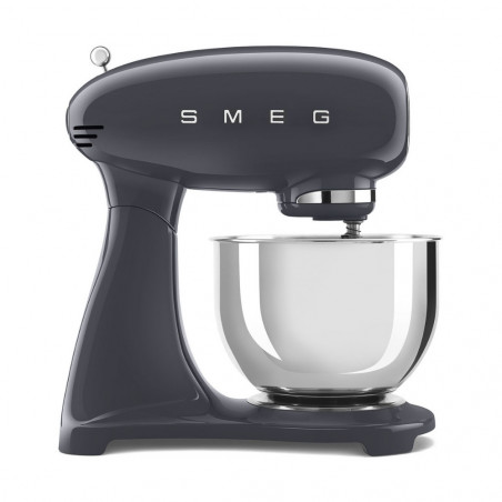 Μίξερ SMEG SMF03GREU, 800 W, 4,8 λίτρα, 10 ταχύτητες, Λειτουργία ομαλής εκκίνησης, Αντιολισθητικά πόδια, Γκρι