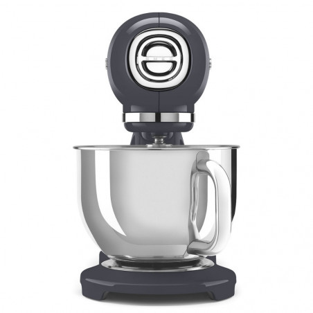Μίξερ SMEG SMF03GREU, 800 W, 4,8 λίτρα, 10 ταχύτητες, Λειτουργία ομαλής εκκίνησης, Αντιολισθητικά πόδια, Γκρι