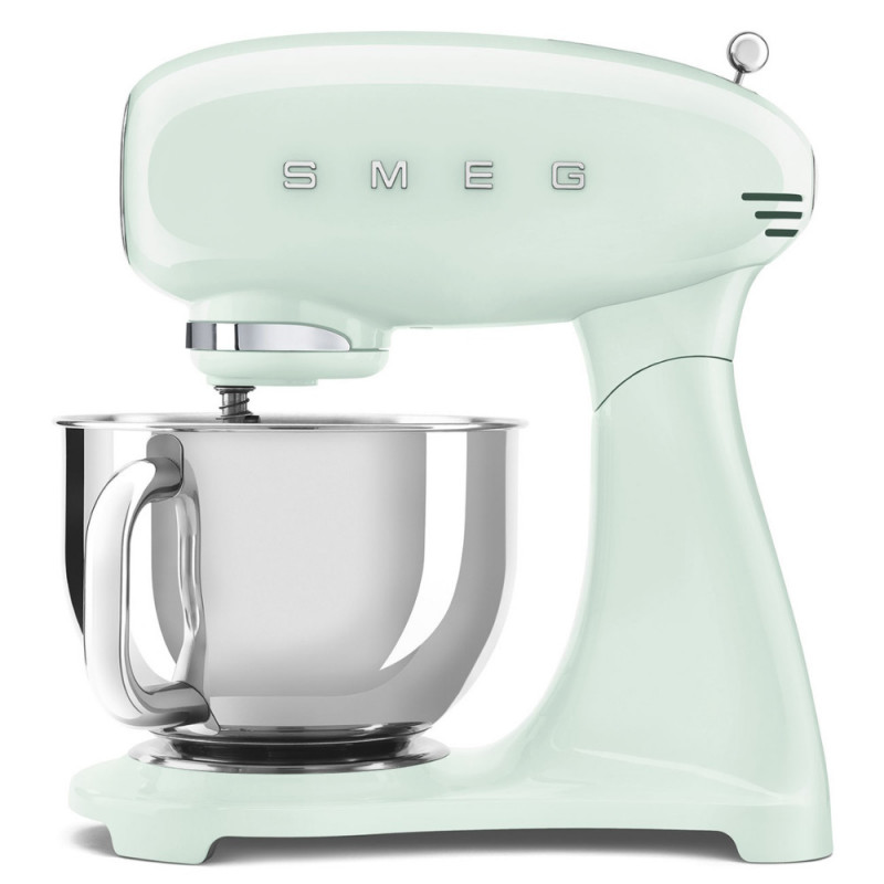 Μίξερ SMEG SMF03PGEU, 800 W, 4,8 λίτρα, 10 ταχύτητες, Λειτουργία ομαλής εκκίνησης, Αντιολισθητικά πόδια, Παστέλ πράσινο