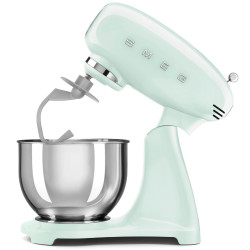 Μίξερ SMEG SMF03PGEU, 800 W, 4,8 λίτρα, 10 ταχύτητες, Λειτουργία ομαλής εκκίνησης, Αντιολισθητικά πόδια, Παστέλ πράσινο