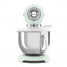 Μίξερ SMEG SMF03PGEU, 800 W, 4,8 λίτρα, 10 ταχύτητες, Λειτουργία ομαλής εκκίνησης, Αντιολισθητικά πόδια, Παστέλ πράσινο