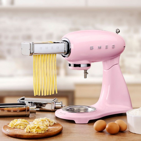 Μίξερ SMEG SMF03PKEU, 800 W, 4,8 λίτρα, 10 ταχύτητες, Λειτουργία ομαλής εκκίνησης, Αντιολισθητικά πόδια, Ροζ