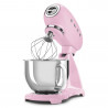 Μίξερ SMEG SMF03PKEU, 800 W, 4,8 λίτρα, 10 ταχύτητες, Λειτουργία ομαλής εκκίνησης, Αντιολισθητικά πόδια, Ροζ