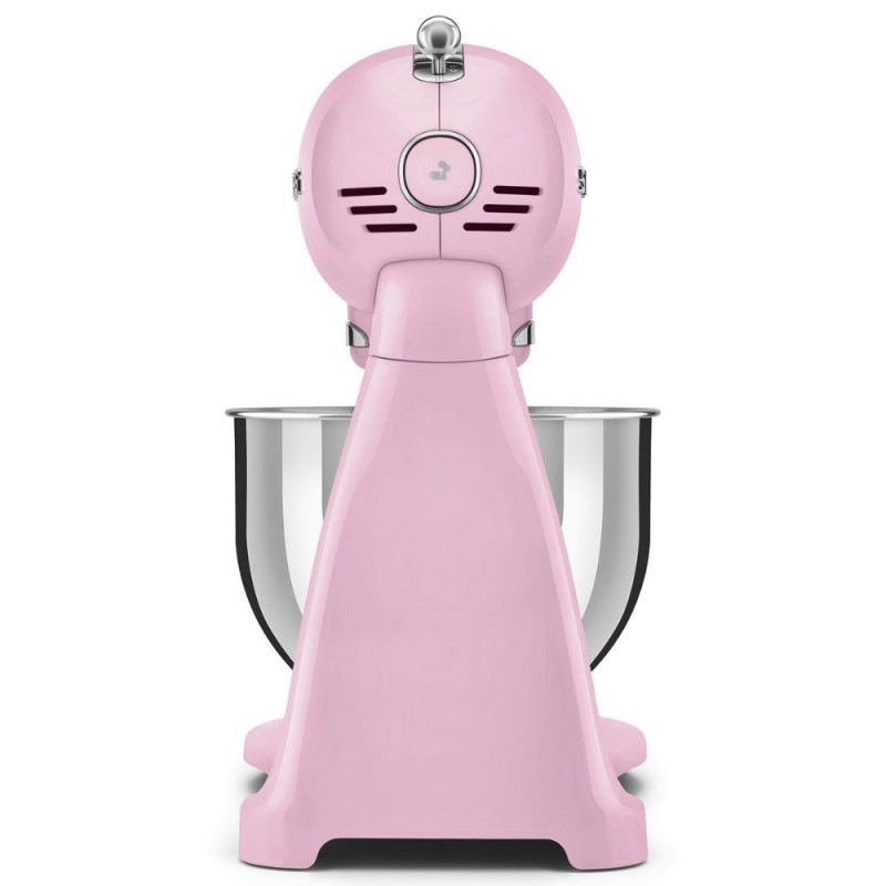 Μίξερ SMEG SMF03PKEU, 800 W, 4,8 λίτρα, 10 ταχύτητες, Λειτουργία ομαλής εκκίνησης, Αντιολισθητικά πόδια, Ροζ