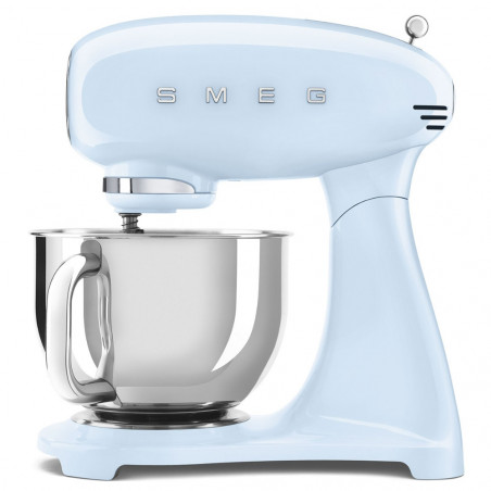 Μίξερ SMEG SMF03PBEU, 800 W, 4,8 λίτρα, 10 ταχύτητες, Λειτουργία ομαλής εκκίνησης, Αντιολισθητικά πόδια, Παστέλ μπλε