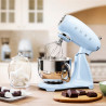Μίξερ SMEG SMF03PBEU, 800 W, 4,8 λίτρα, 10 ταχύτητες, Λειτουργία ομαλής εκκίνησης, Αντιολισθητικά πόδια, Παστέλ μπλε